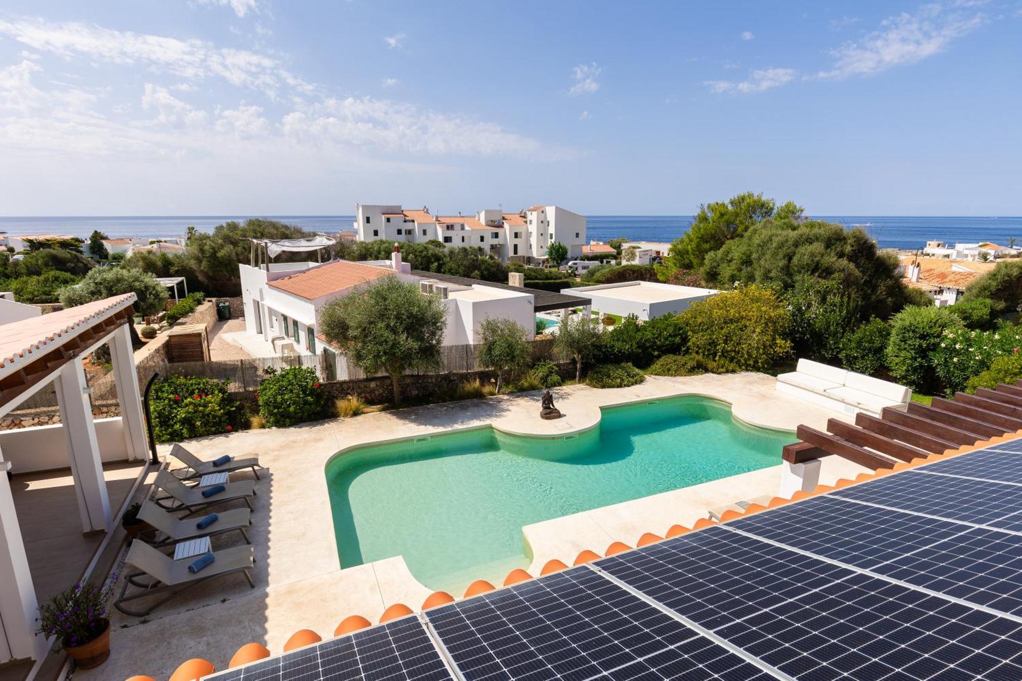 Villa Maravilla With Heatable Pool Rooftopbar With Sea Views And Range Rover Binibeca Exterior photo