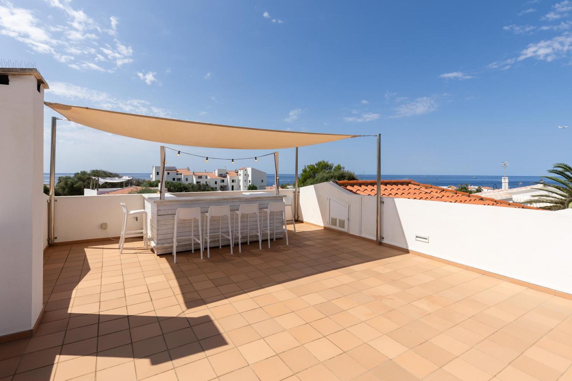 Villa Maravilla With Heatable Pool Rooftopbar With Sea Views And Range Rover Binibeca Exterior photo